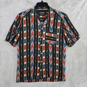 Richter Goods Mens Small Rayon western pearl snap Shirt Short Sleeve Made in USA